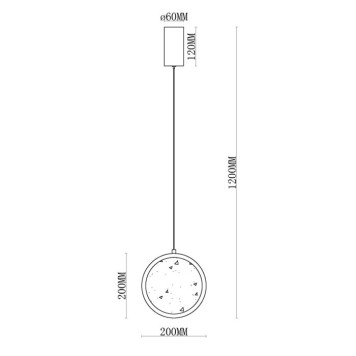 Люстра MyFar Lora MR1081-PL-1