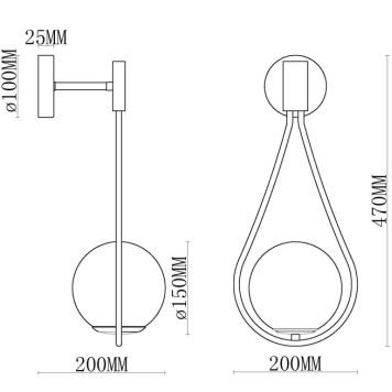 Бра MyFar Florenz MR1090-1W-1