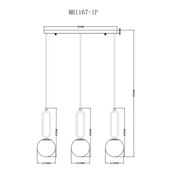 Люстра MyFar Pierre MR1167-1P-6