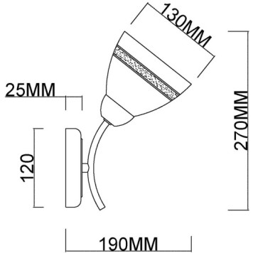 Бра MyFar Emily MR1460-1W-1