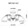 Светильник потолочный MyFar Biene MR1521-5C