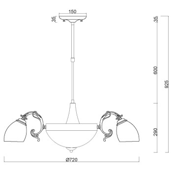 Люстра MyFar Biene MR1523-8C-8
