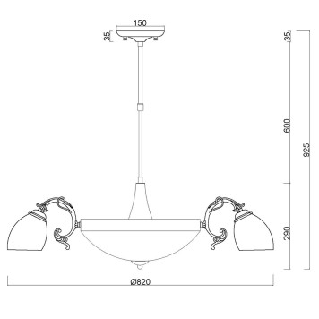 Люстра MyFar Biene MR1524-11C-6