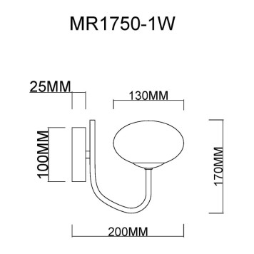 Бра MyFar Scott MR1750-1W-1