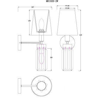 Бра MyFar Fernando MR1920-2W-2