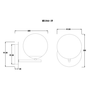 Бра MyFar Aerton MR1944-1W-4
