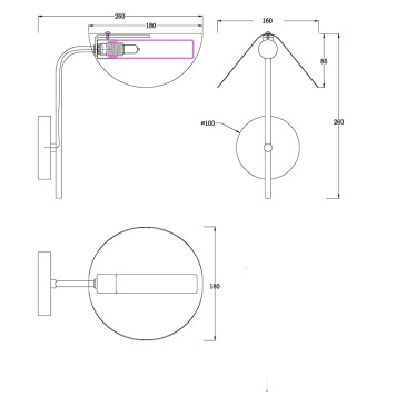 Бра MyFar Valentina MR1950-1W-4
