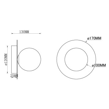 Бра MyFar July MR2001-1WC-13946-5