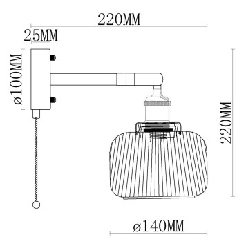 Бра MyFar Natalie MR2062-1W-13946-6