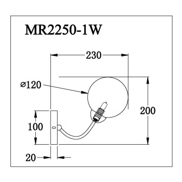 Бра MyFar Leticia MR2250-1W-4