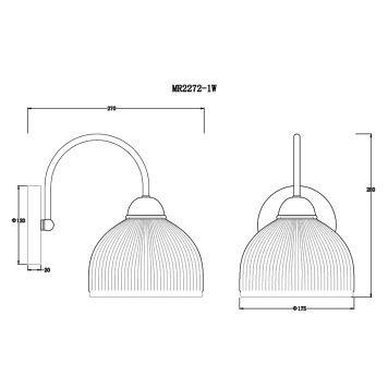 Бра MyFar Flora MR2272-1W-4