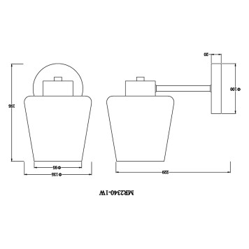 Бра MyFar Mark MR2340-1W-4