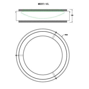Светильник потолочный MyFar Anders MR2371-1CL-5