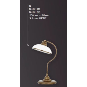Лампа настольная Kutek N N-LG-1(P)-3