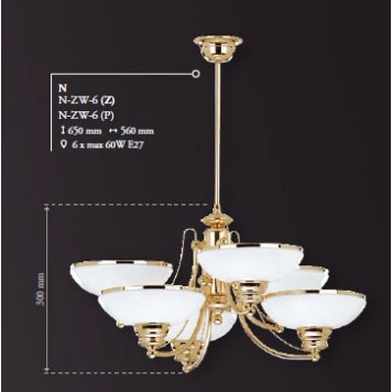 Люстра Kutek N N-ZW-6(Z)-2