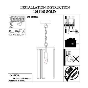 Люстра Newport 10111/S Gold-2