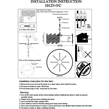 Люстра Newport 10120 10123+5/C-2