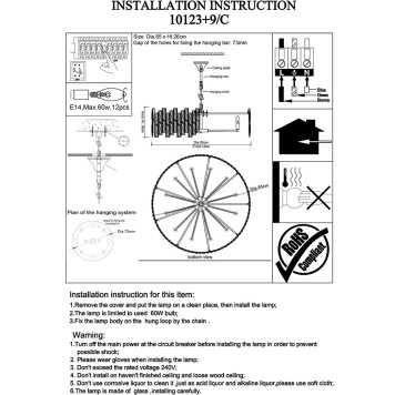 Люстра Newport 10120 10123+9/C-2