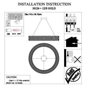 Люстра Newport 10120 10124+12/S gold-1