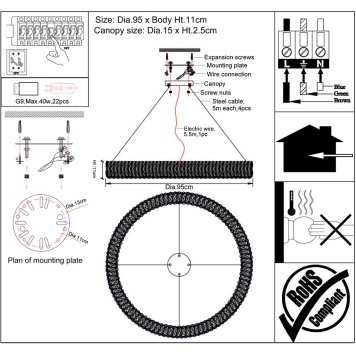 Люстра Newport 10120 10124+18/S gold-2