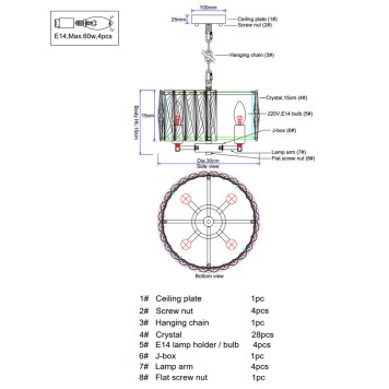 Люстра Newport 10120 Elizabeth 10124/C gold-2
