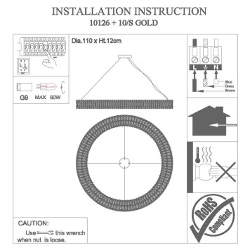 Люстра Newport 10120 10126+10/S gold-2