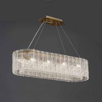 Люстра Newport 10820 10820/90 brass oval