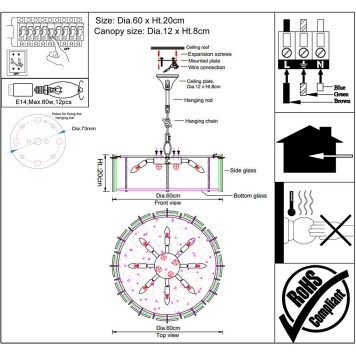 Люстра Newport 10820 10824+8/S-2