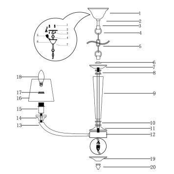 Люстра Newport 11400 11408/C gold-2
