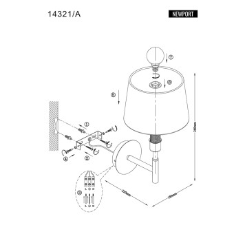 Бра Newport 14320 14321/A-1