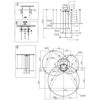 Люстра Newport 15000 Loren 15104/S champagne gold-2
