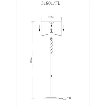 Торшер Newport 31800 31801/FL-1