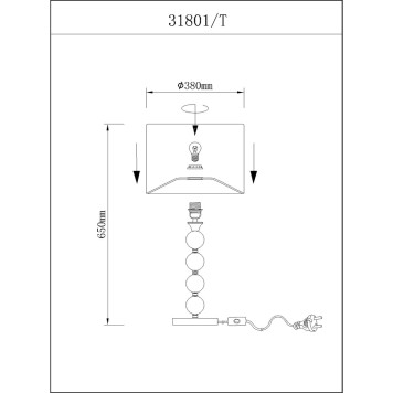 Лампа настольная Newport 31800 31801/T-1