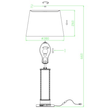 Лампа настольная Newport 3290 3291/T-1