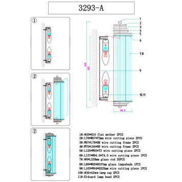 Бра Newport 3290 Sonya 3293/A nickel new-1