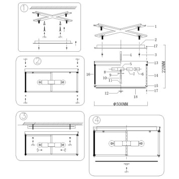Светильник потолочный Newport 3290 3296/PL brass-1