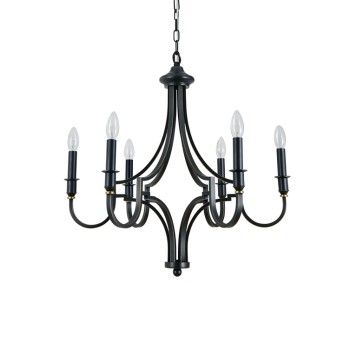 Люстра Newport 3450 Daniela 3456/C black+gold-1