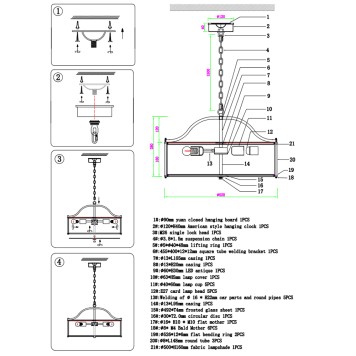 Люстра Newport 3550 Sara 3555/C brass-2