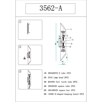 Бра Newport 3560 Florida 3562/A brass-1
