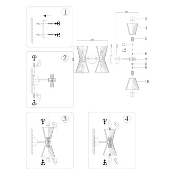 Бра Newport 3610 3612/A gold-1