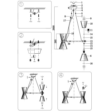 Люстра Newport 3610 Christina 3614/S gold new-1