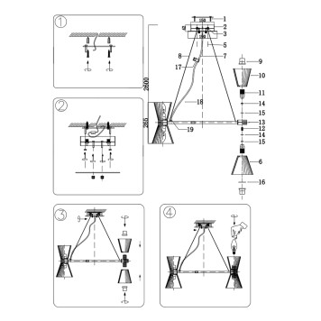 Люстра Newport 3610 Christina 3618/S gold new-1