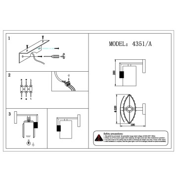 Бра Newport 4350 4351/A chrome-1