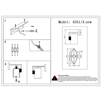 Бра Newport 4350 4351/A gold new-1