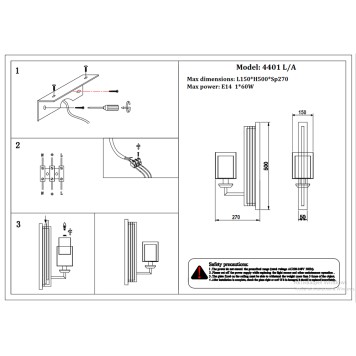 Бра Newport 4400 4401 L/A chrome new-1