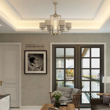 Люстра Newport 4400 4406+1/C chrome-3