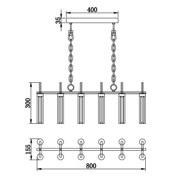 Люстра Newport 4520 4526+6/S gold-1