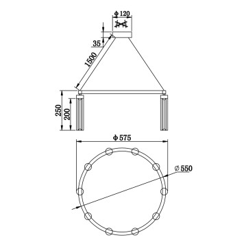 Люстра Newport 4520 4528+2/S chrome-3