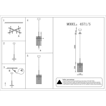 Люстра Newport 4570 4571/S-2