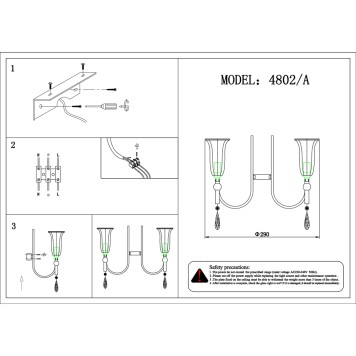 Бра Newport 4800 4802/A chrome-2